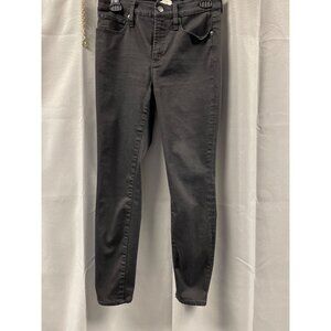 J Crew Women's Black 9' High Rise Skinny/toothpick Jeans Size 28x26 SKU 5299